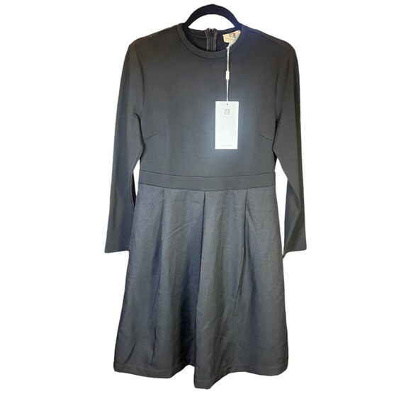 New Vicky & Lucas Black Long Sleeve Dress with Pleats and Pockets. Medium. NWT - Picture 3 of 13